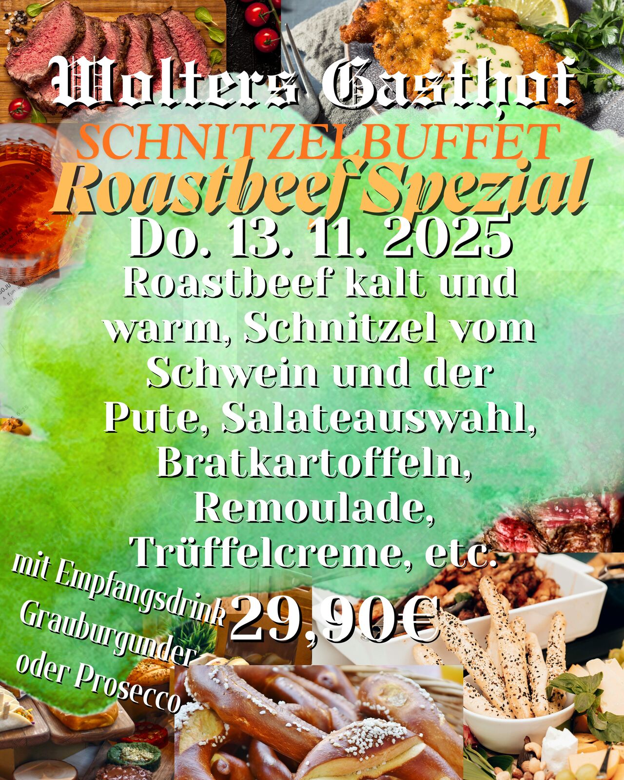 Schnitzelbuffet Roastbeef Spezial