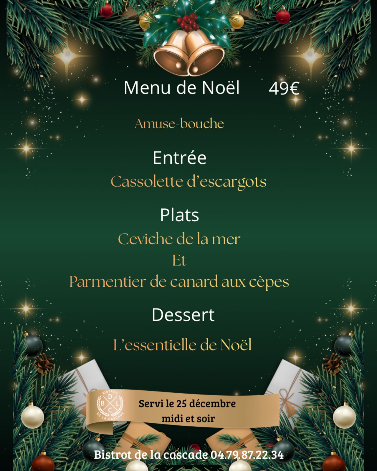 Menu de Noël