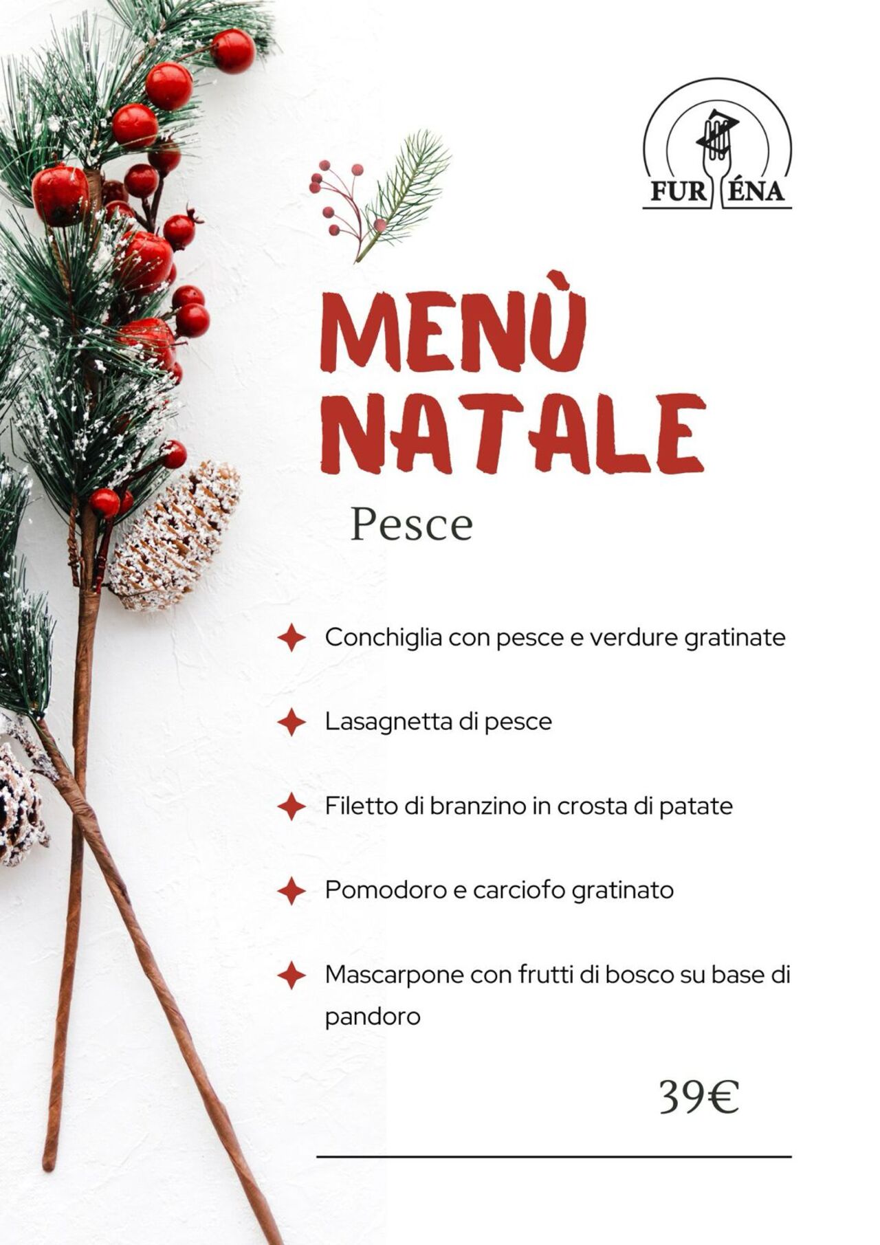 Natale Menù di Pesce