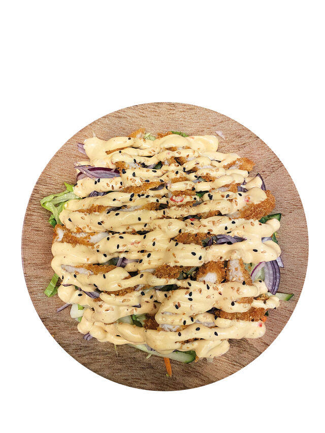 Salades poulet pané 