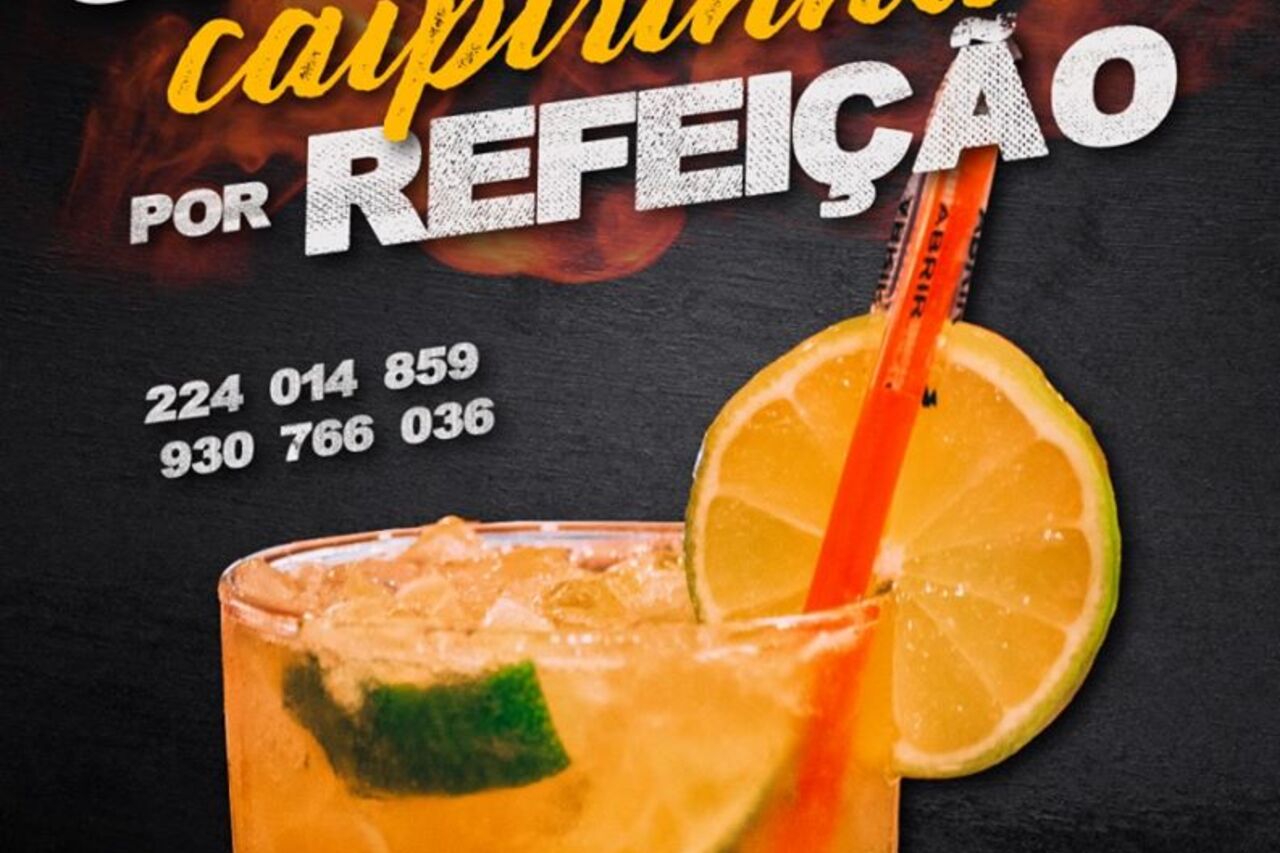 Oferecemos uma caipirinha