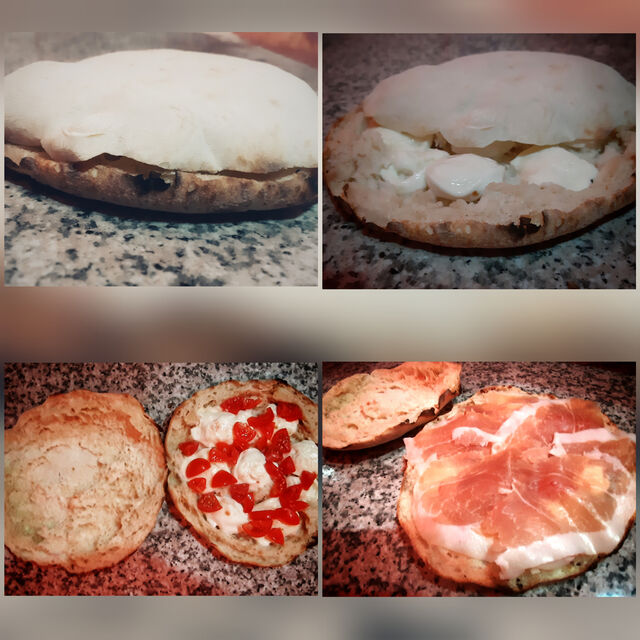 Saltimbocca bufala pomodorini e prosciutto crudo