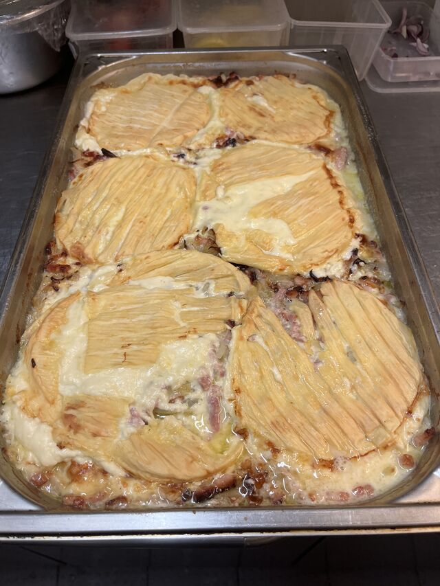 Tartiflette en sorti de four