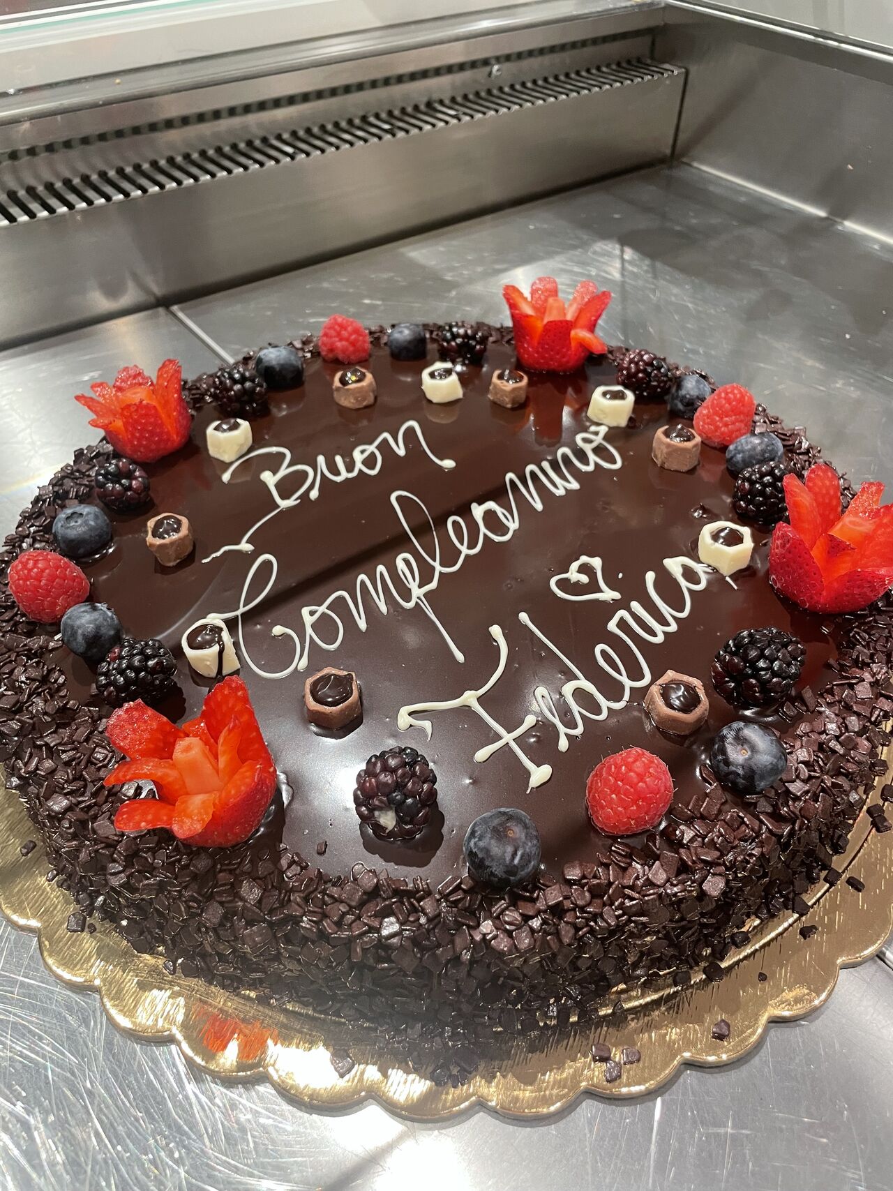 Spagna ricoperto di Ganasce al cioccolato