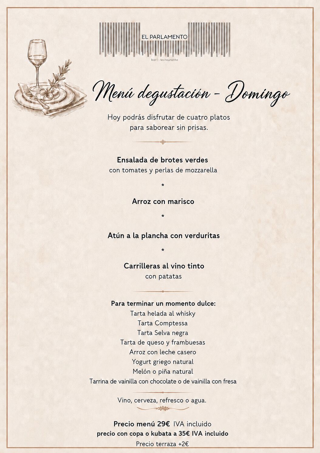Menú Domingo 24.05.26