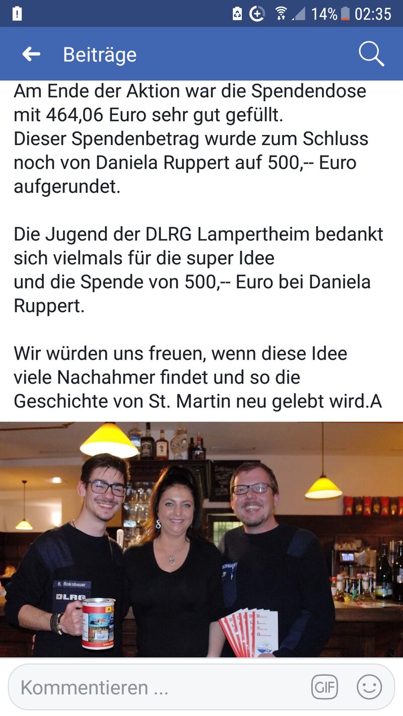 Spenden Aktion