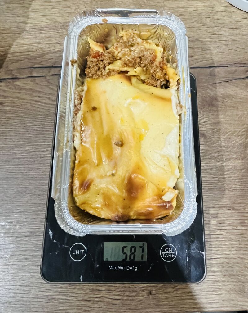587 Gr de bonheur lasagnes à la bolognaise 😍
