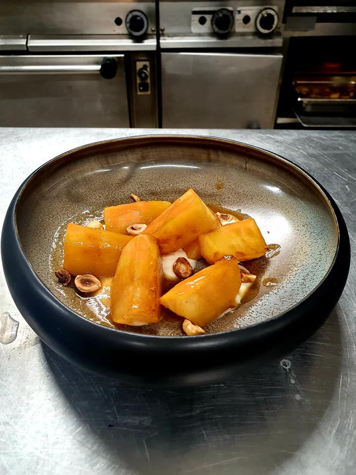 Navet boule d'or caramélisé au sirop d'érable