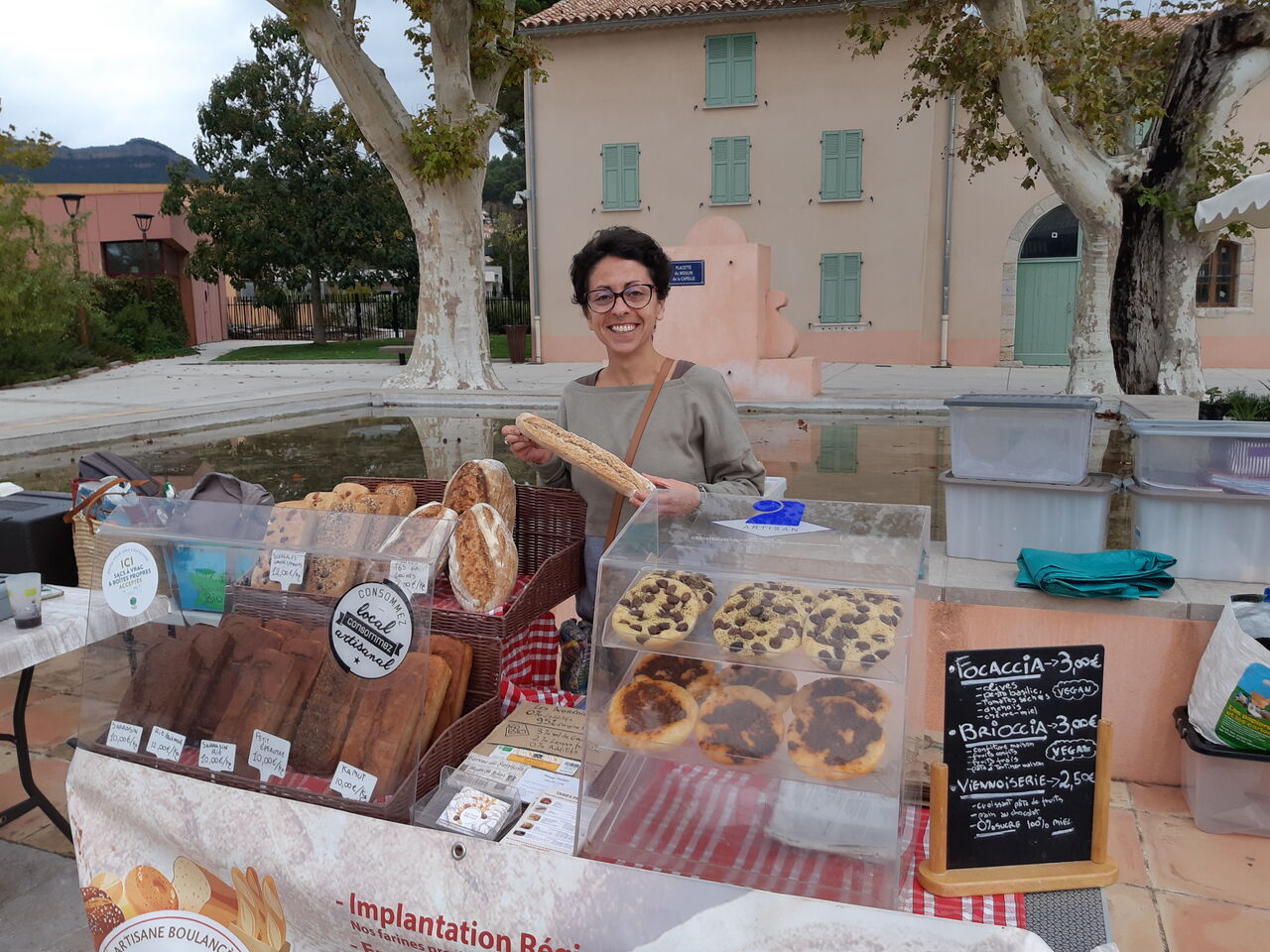 Rossana sur le marché de la Farlède !!