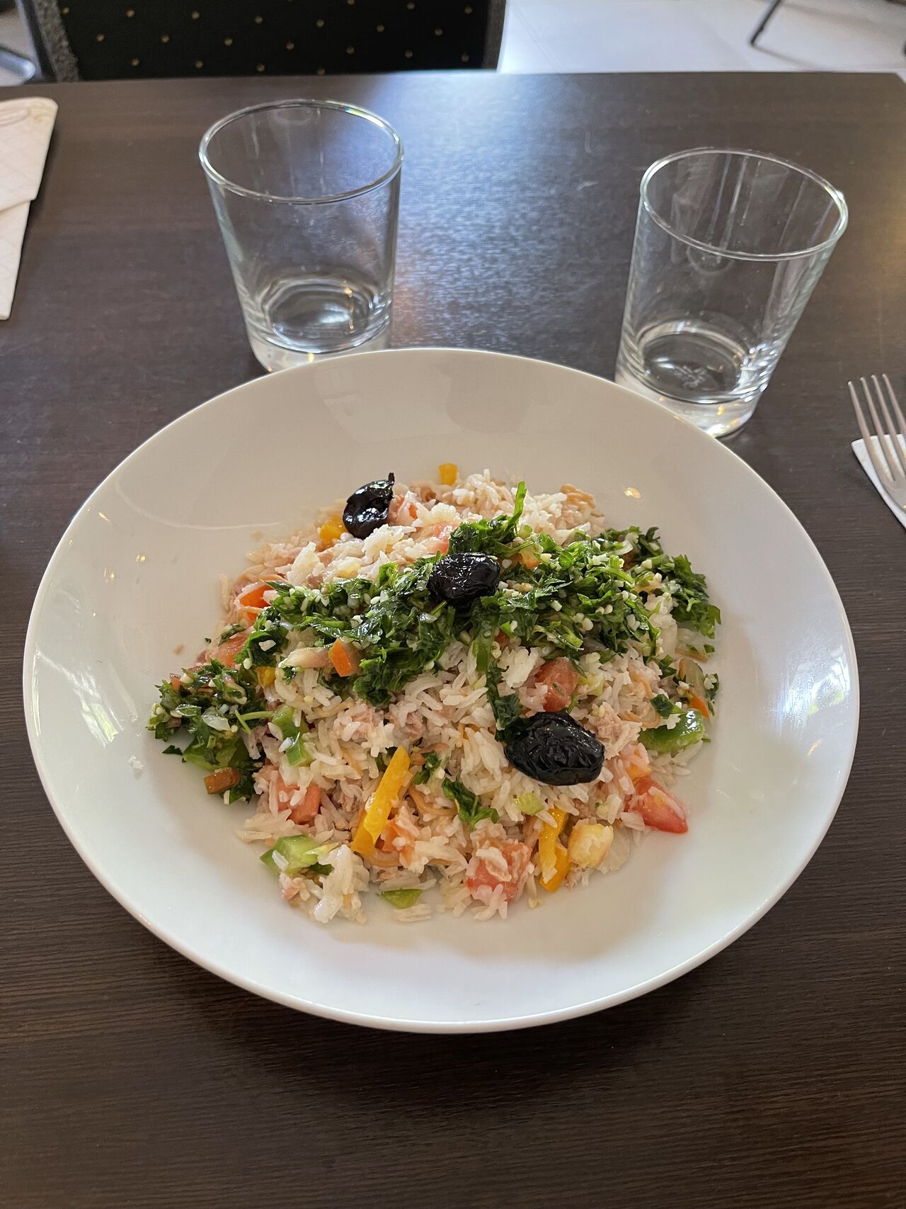 Salade de riz à l’oriental