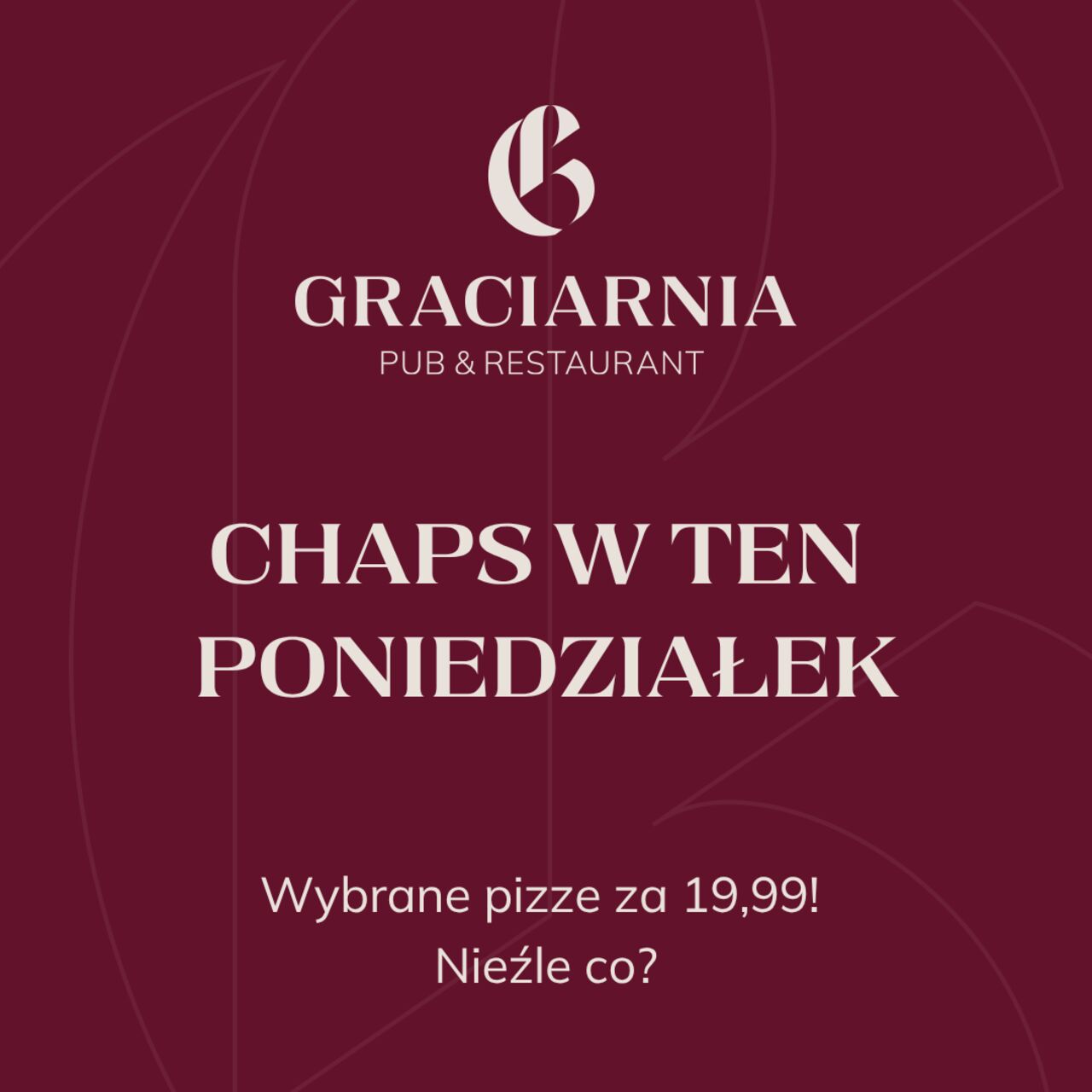Chaps w Poniedziałek
