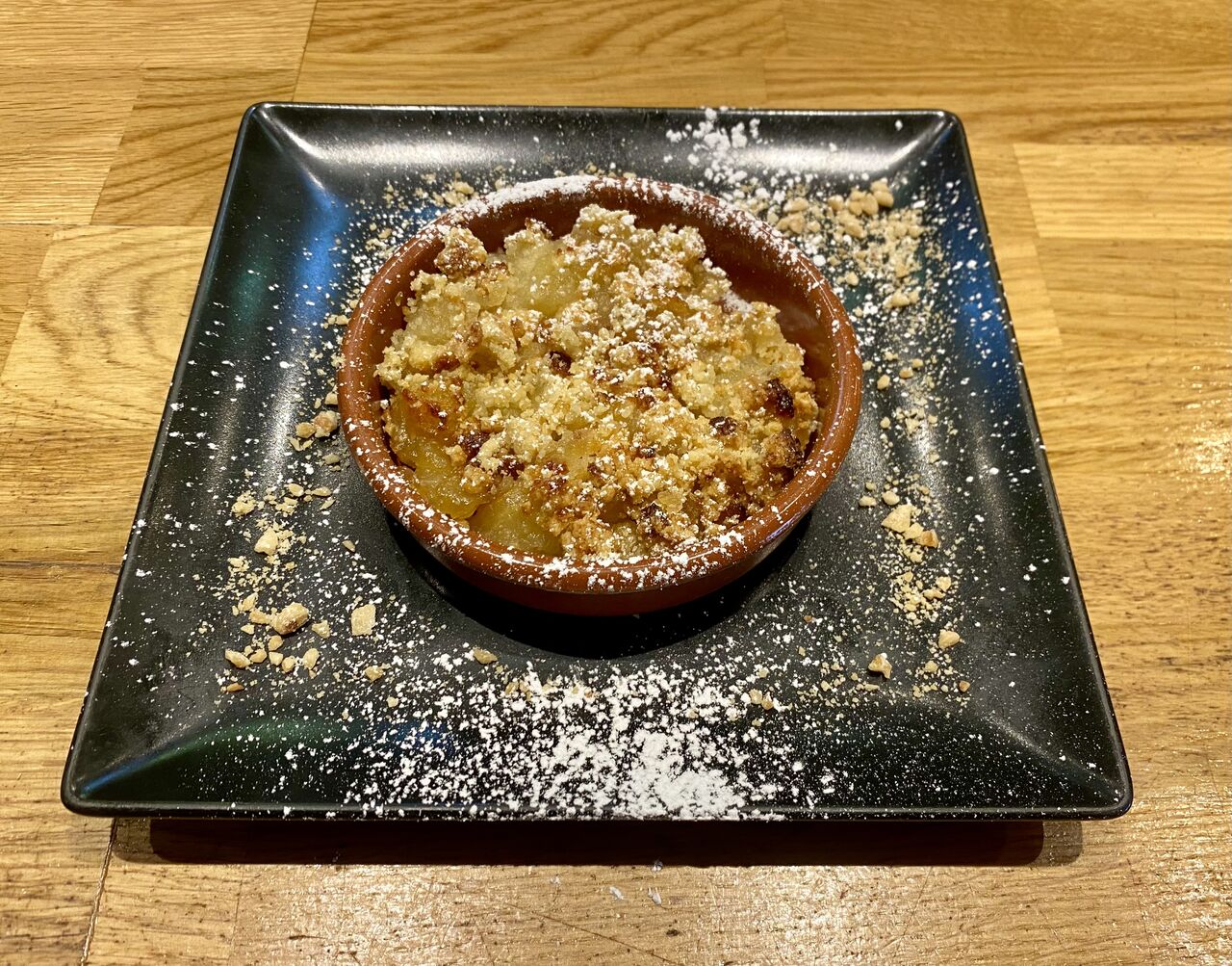 Crumble aux pommes et poires