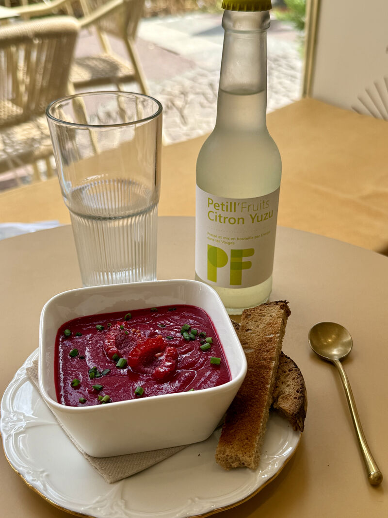 Gaspacho betterave-framboise