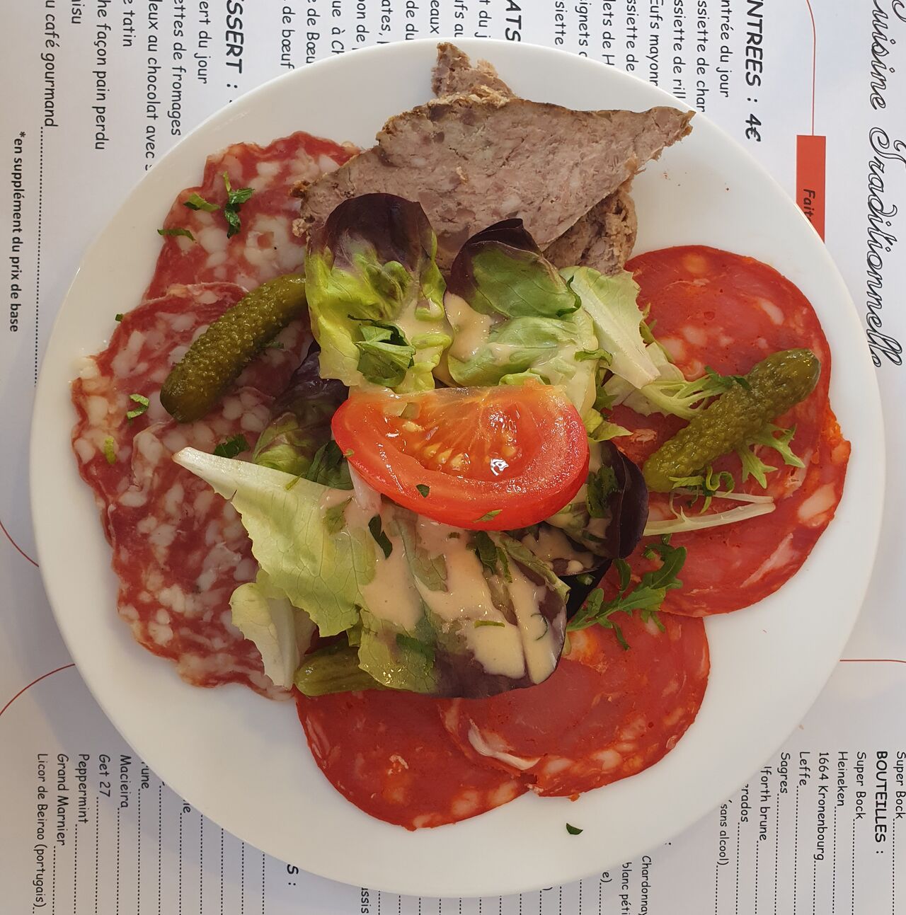 Assiette de charcuterie