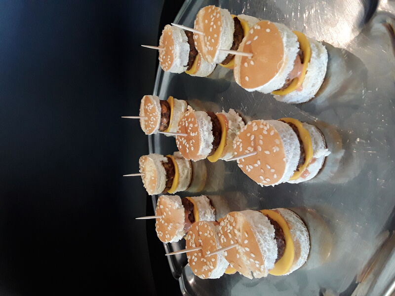 Mini burgers pour la fête des voisins
