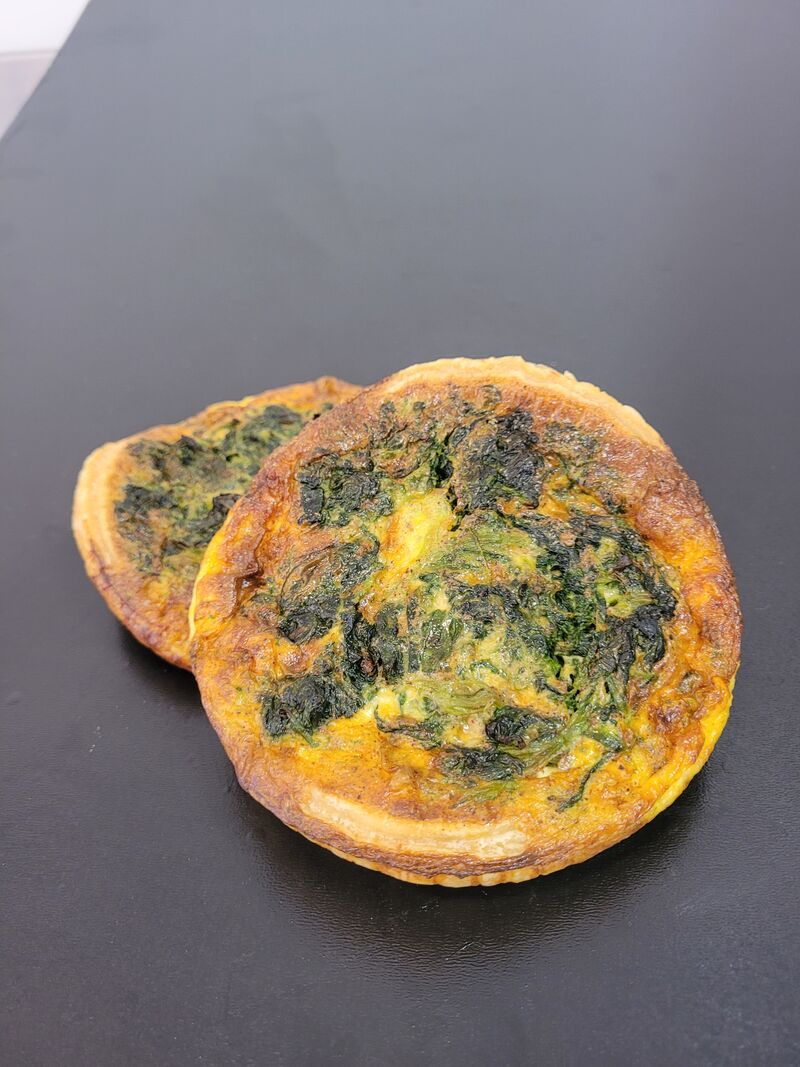 QUICHE épinards chèvre (possible en plaque apéritif/buffet)
