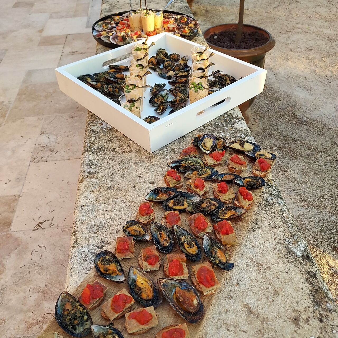 plateaux de mises en bouches