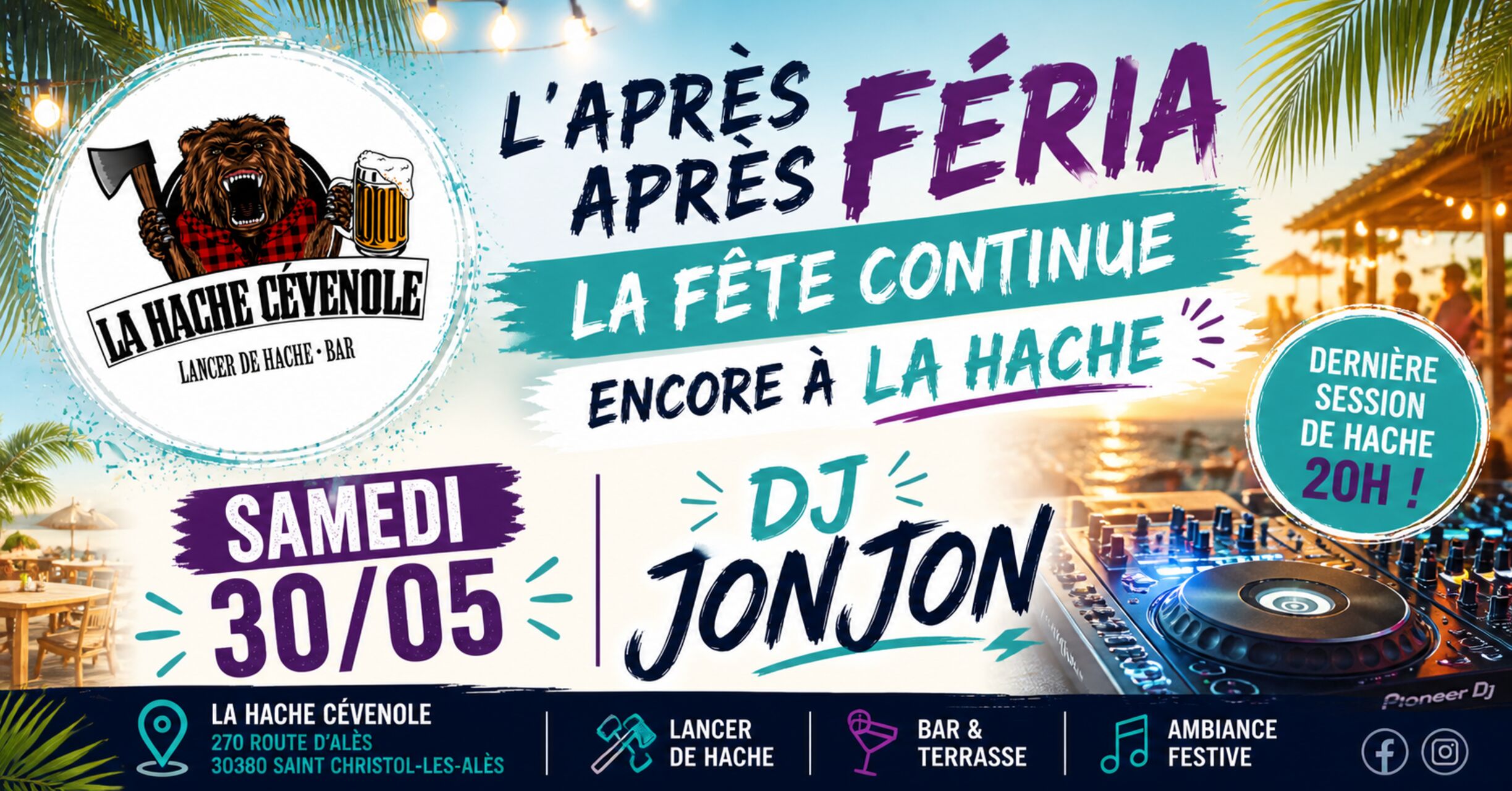 Samedi 30/05😎La fête continue encore😎
