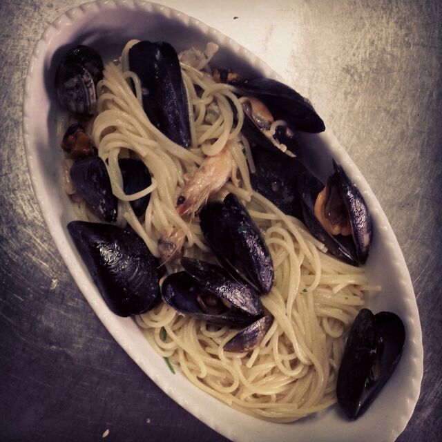 Spaghetti allo scoglio (in bianco)