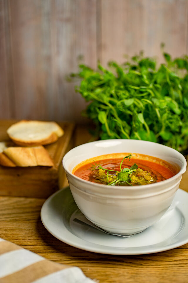 Krem z Pomidorów i Pieczonej Papryki