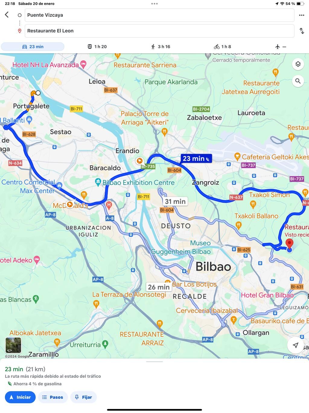 Desde el Puente Vizcaya