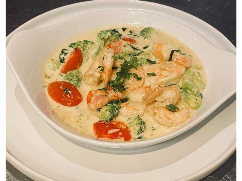 Scampis ail & crème