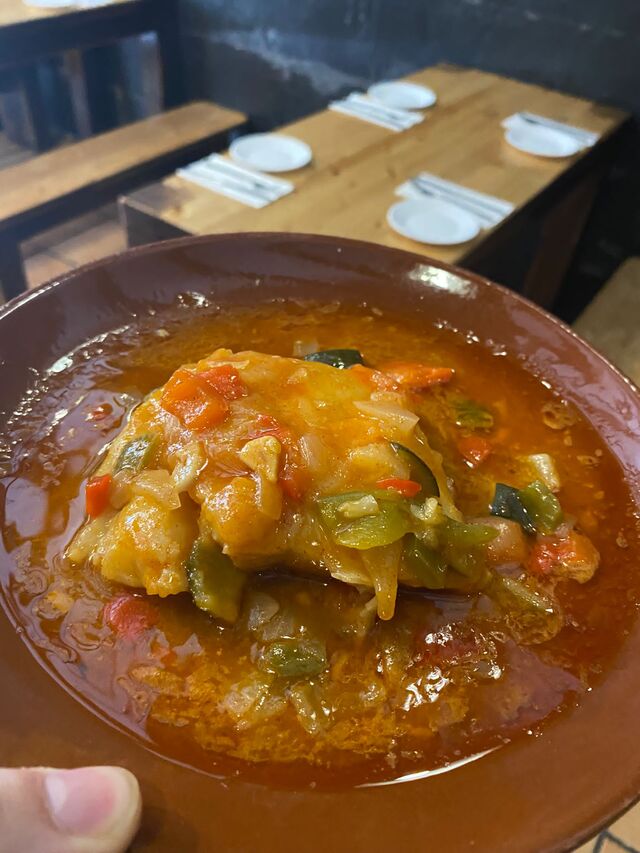 Bacalao a nuestro estilo.