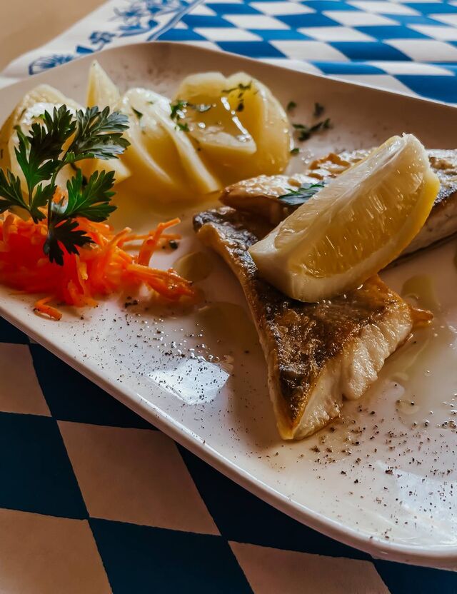 Gebackenes Goldbarschfilet