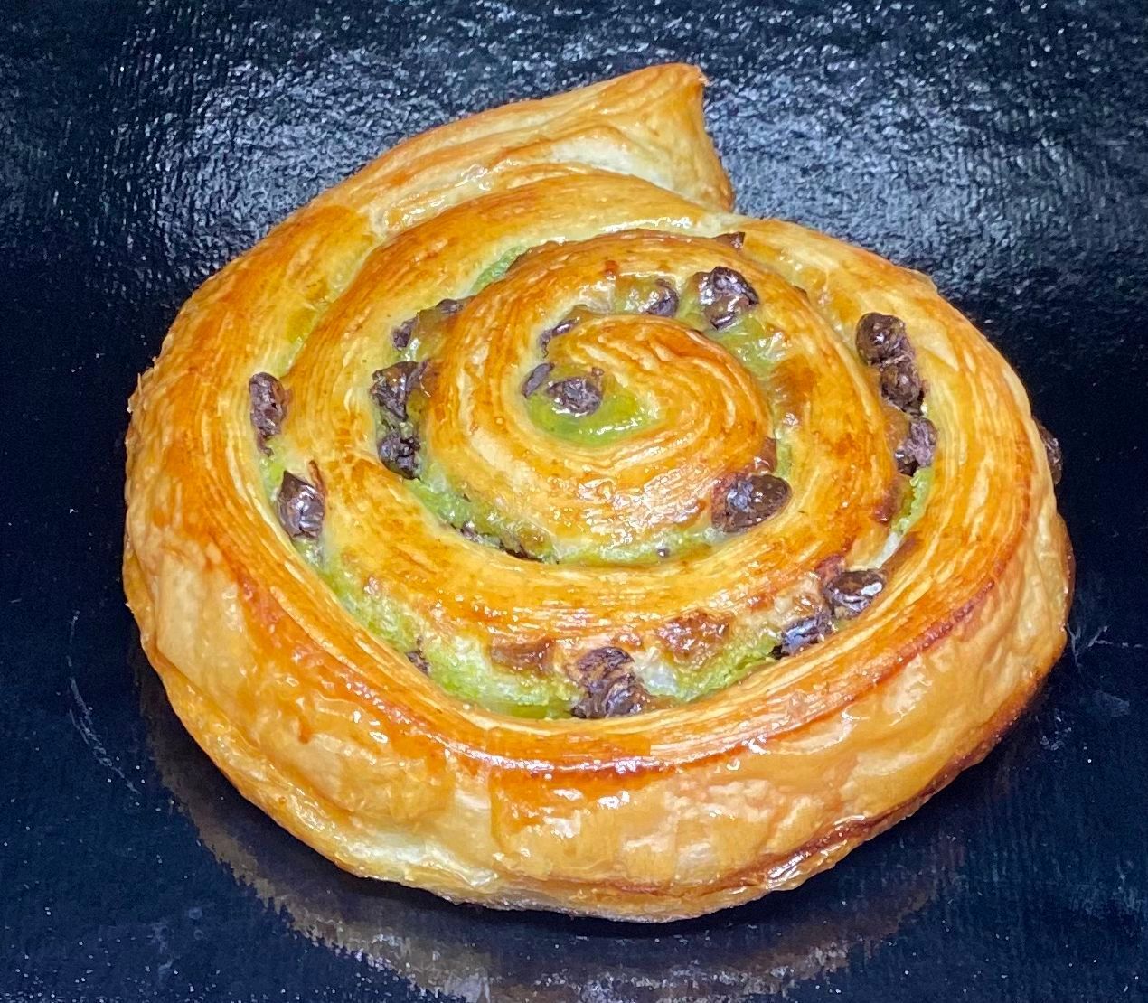 Escargot Pistache Chocolat.