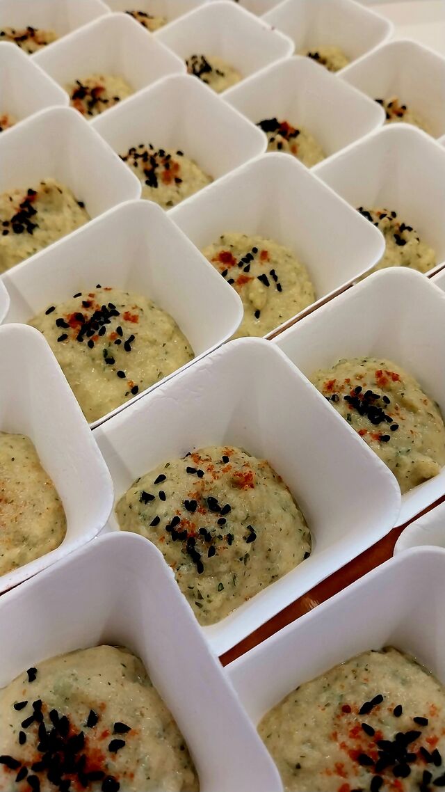 Verrine mousse de courgette à la menthe