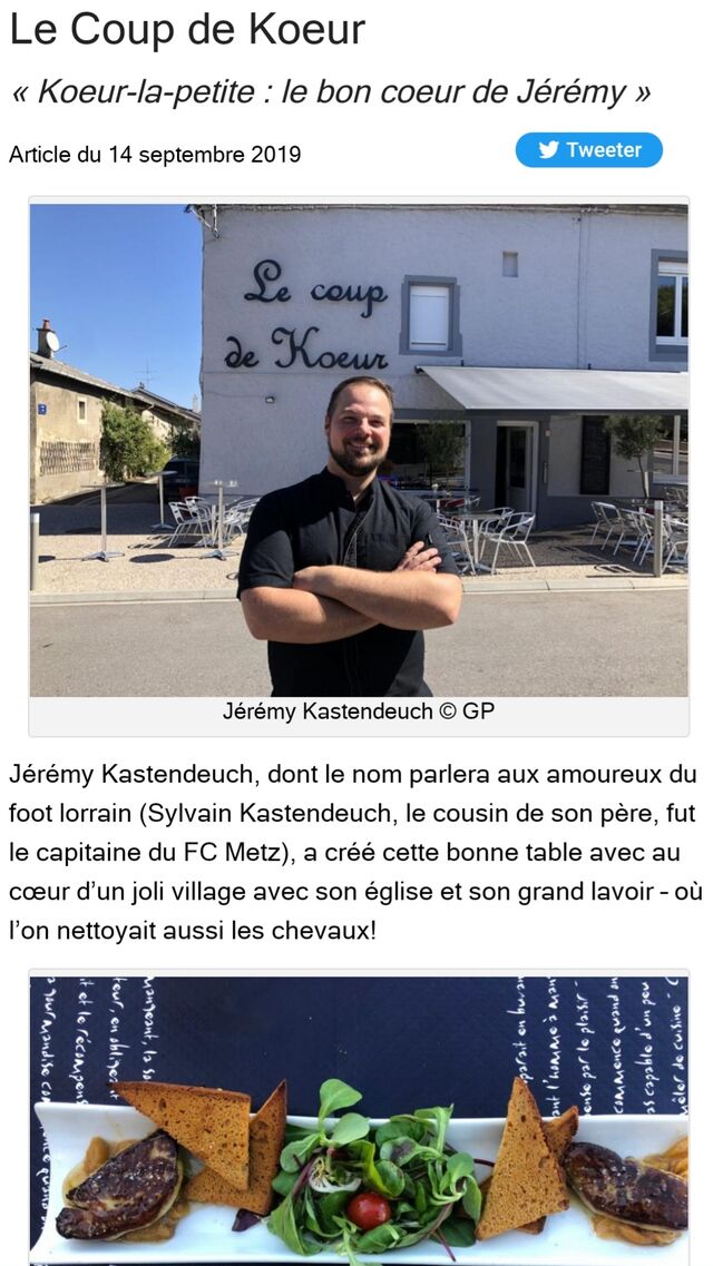 Article du critique gastronomique Gilles Pudlowski