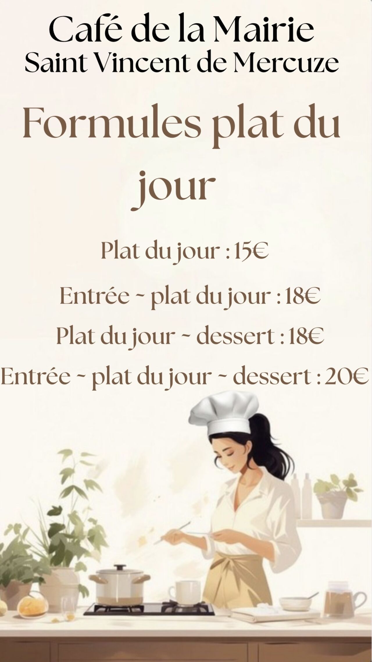 PLATS DU JOUR