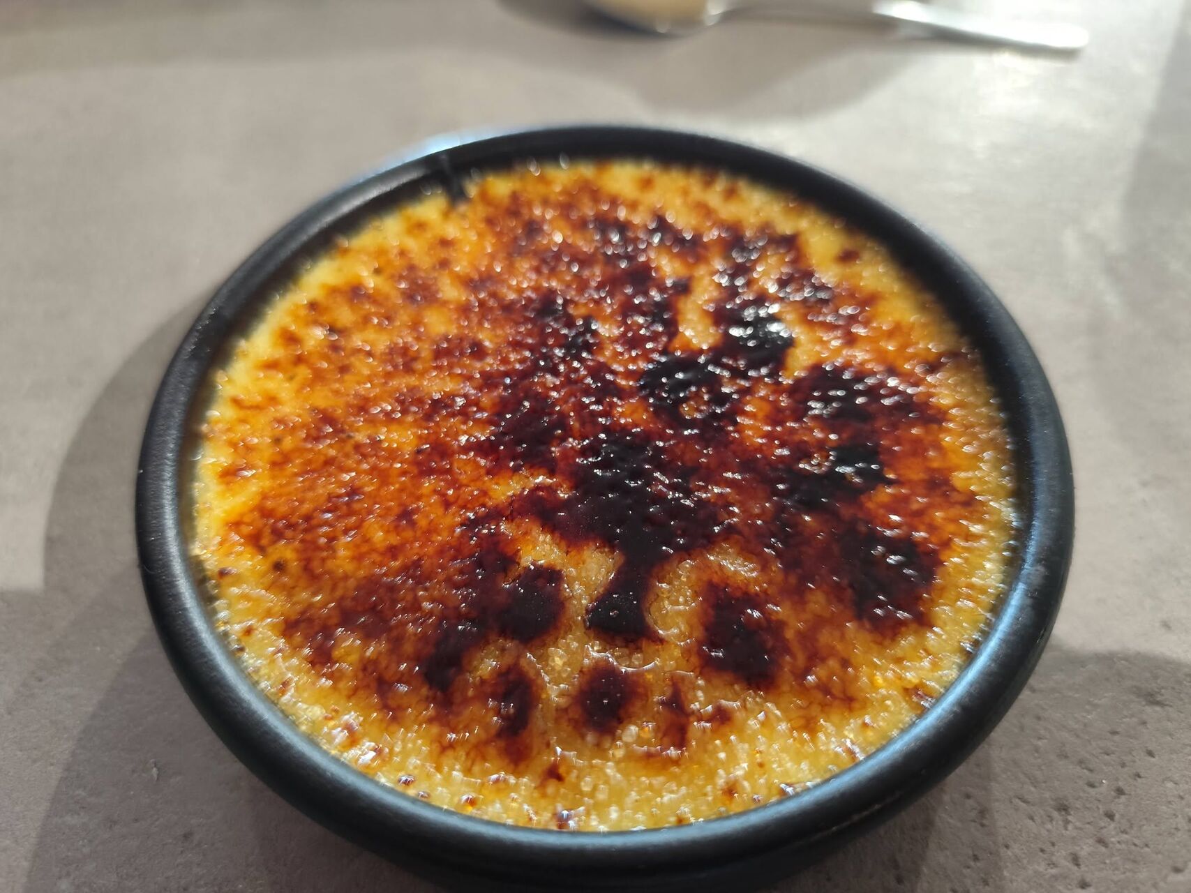 Creme brulée à la fleur d'oranger