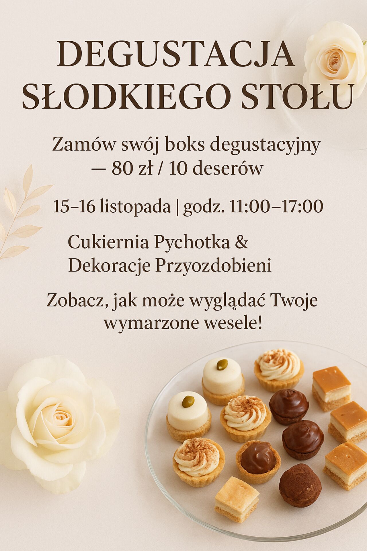 Degustacja słodki stół