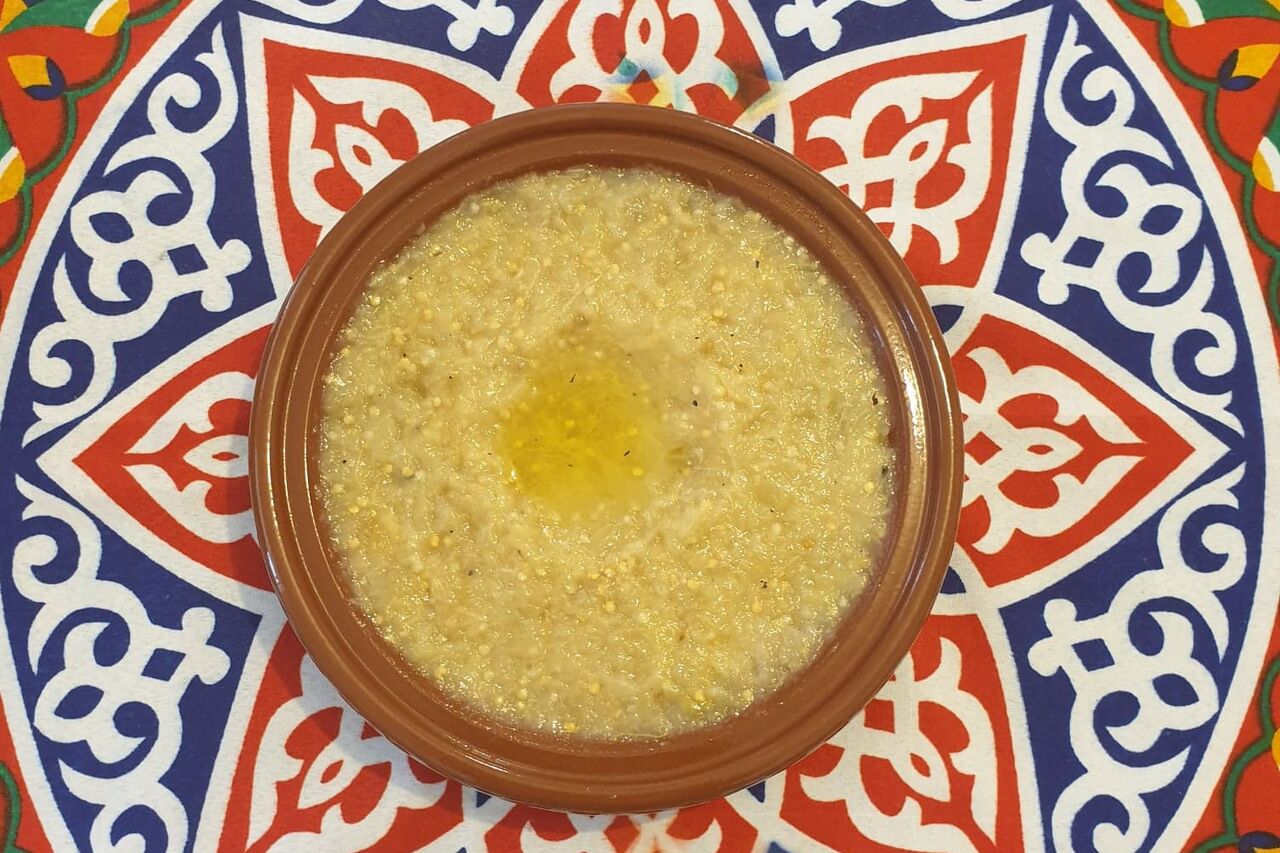 Purée d'aubergine grillée