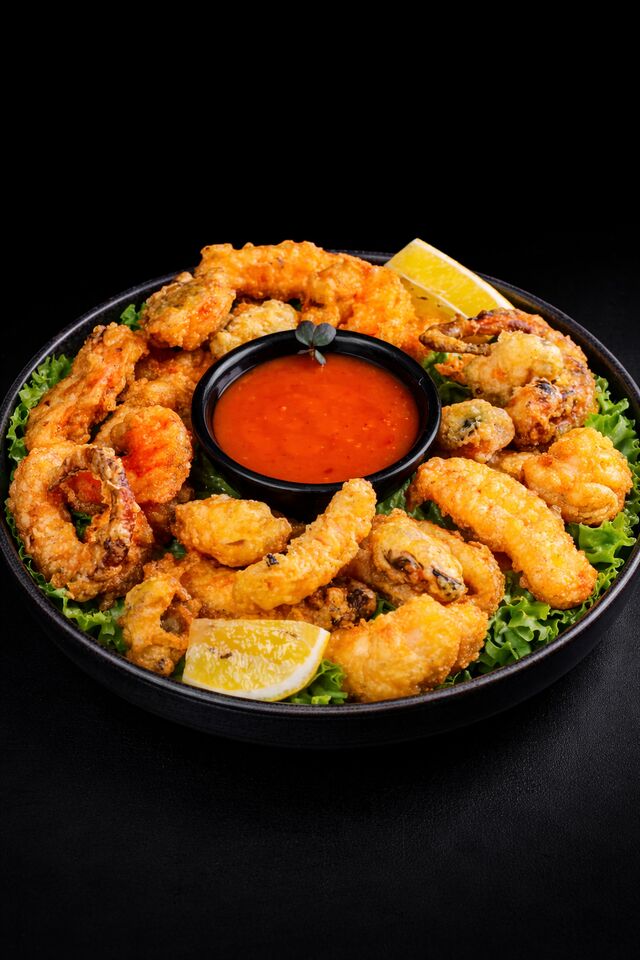 Fructe de mare tempura