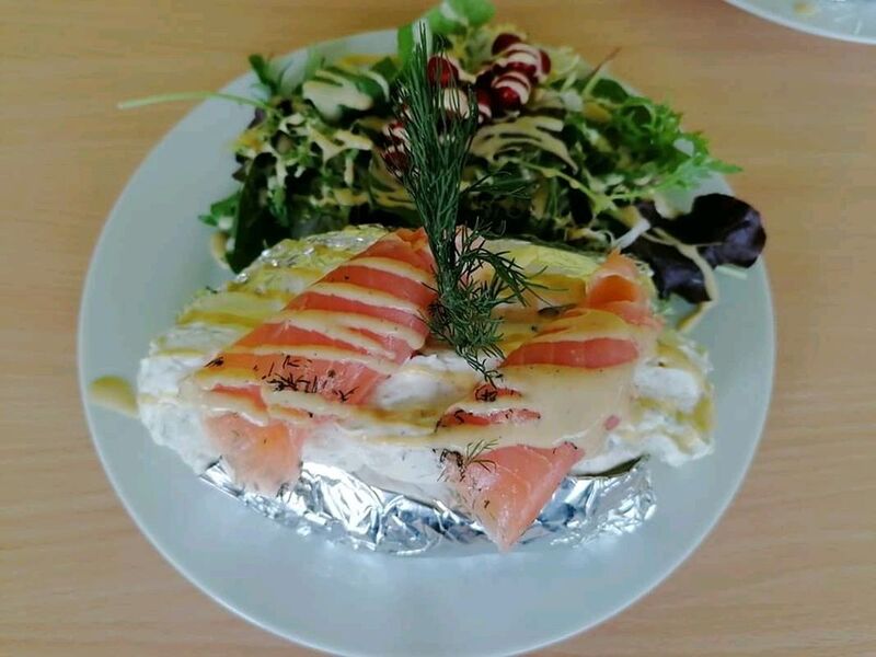 Folienkartoffel mit Räucherlachs