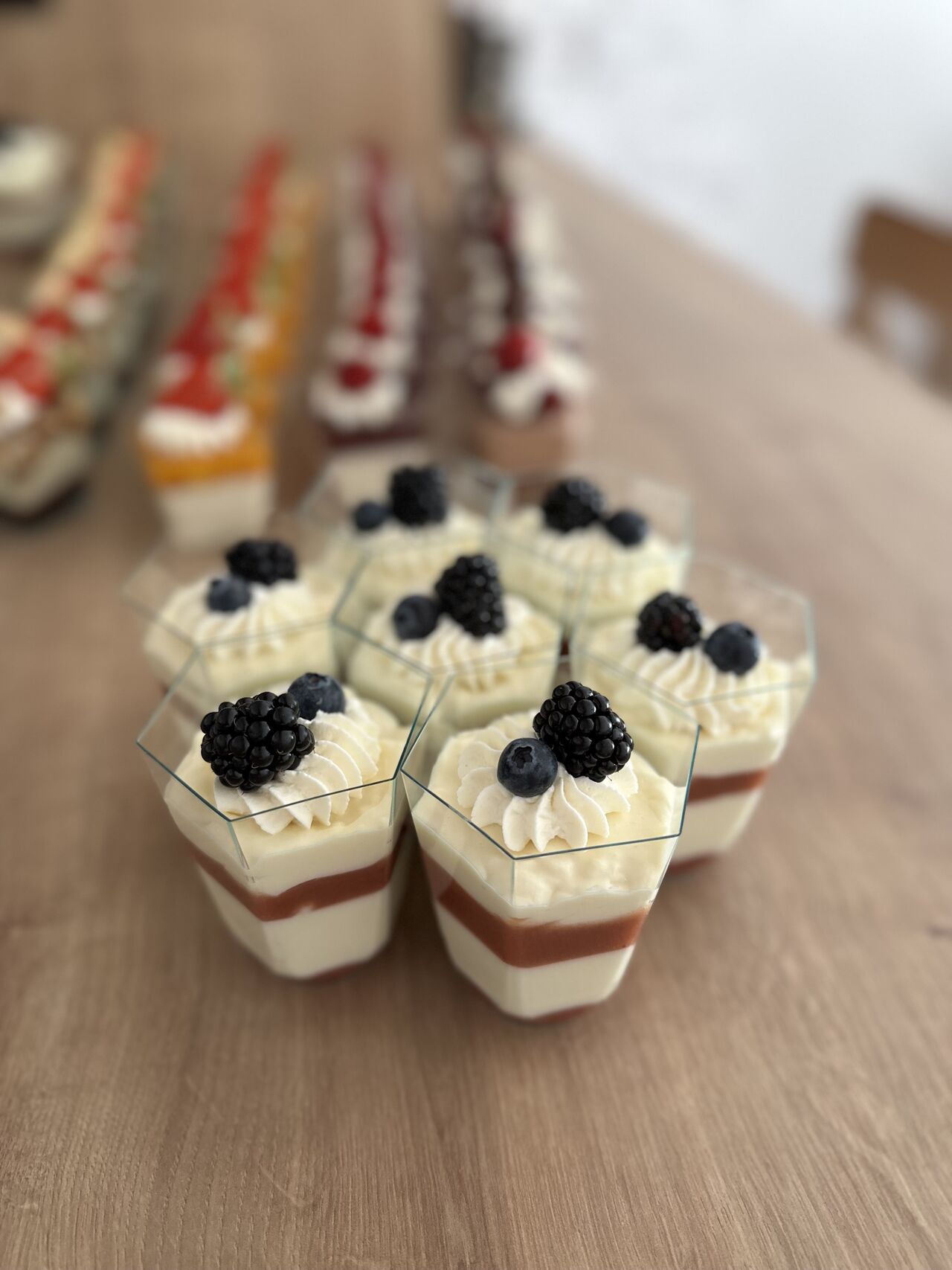 Mini deserki biała czekolada/papaja