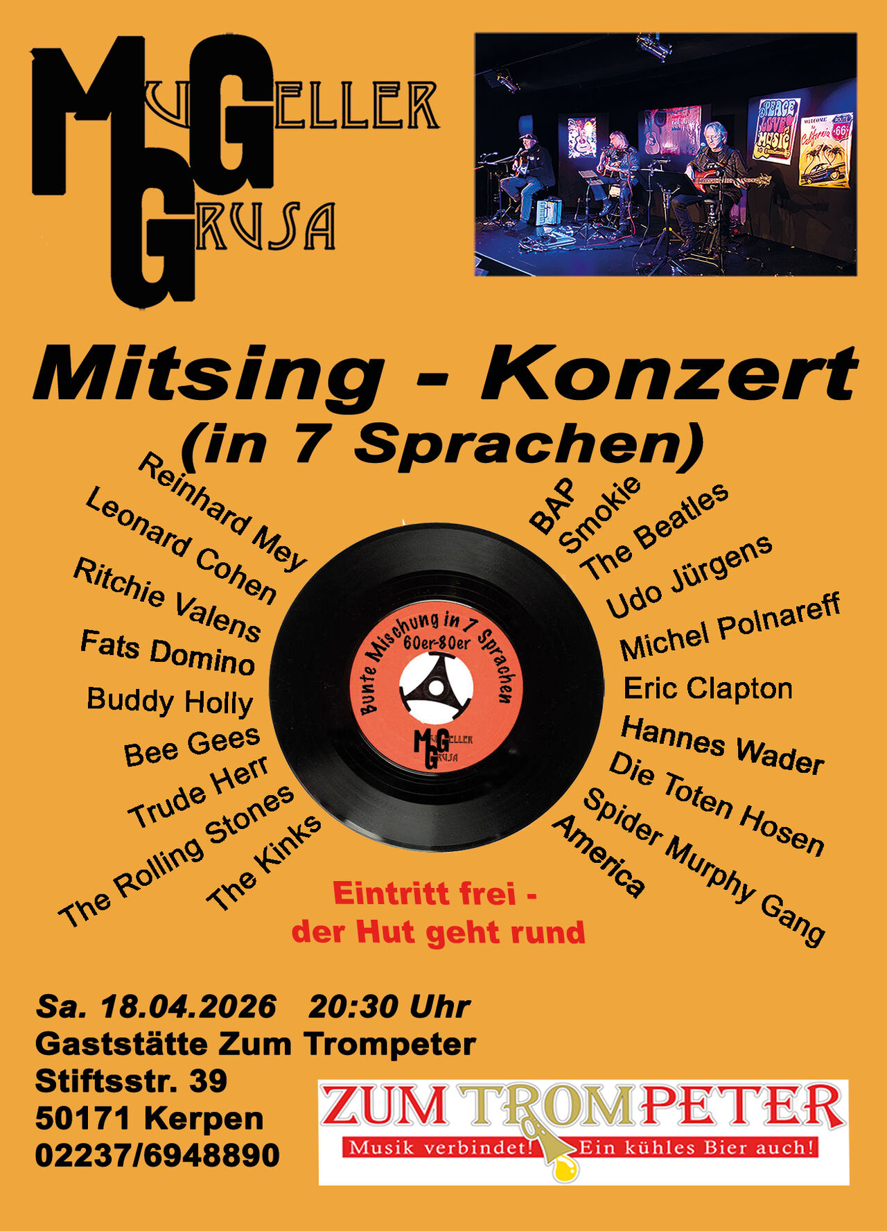 Mitsing-Konzert 18.04.2026 ab 20:30