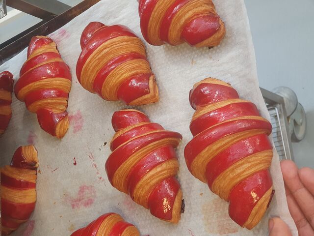 Croissant à la framboise 