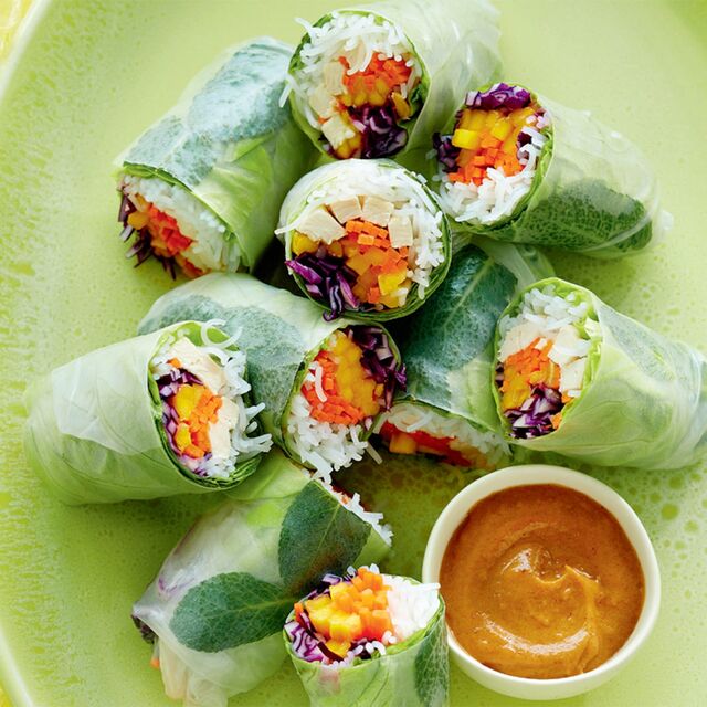Rouleaux de printemps : poulet, crevette ou veggie