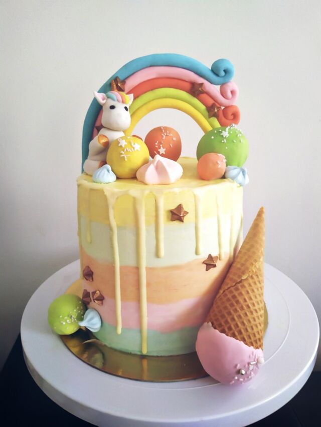 Layer cake licorne