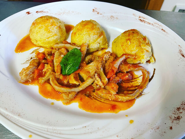 Trippa con polenta