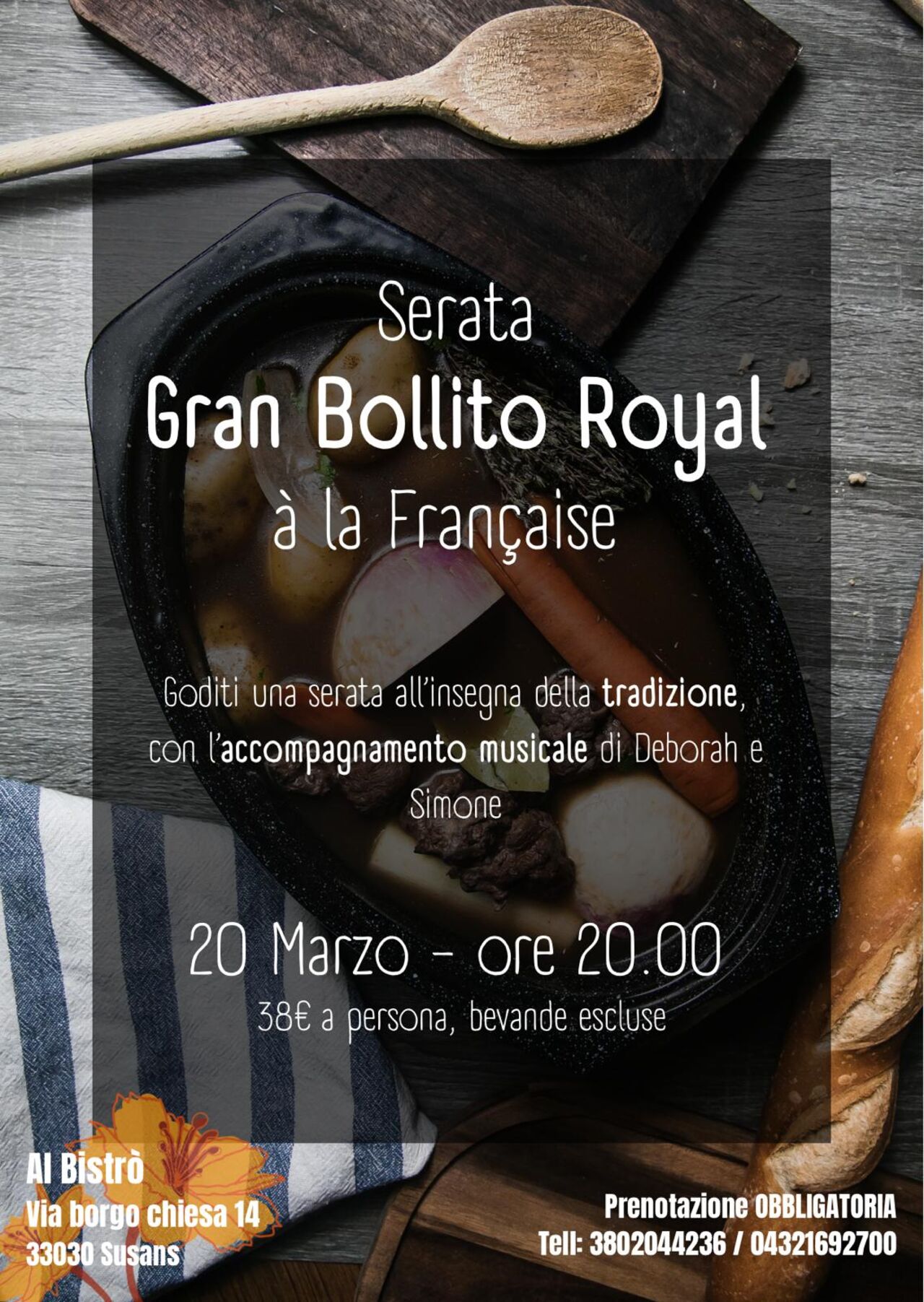 ✨ Serata Speciale al Bistrò – Gran Bollito Royal ✨