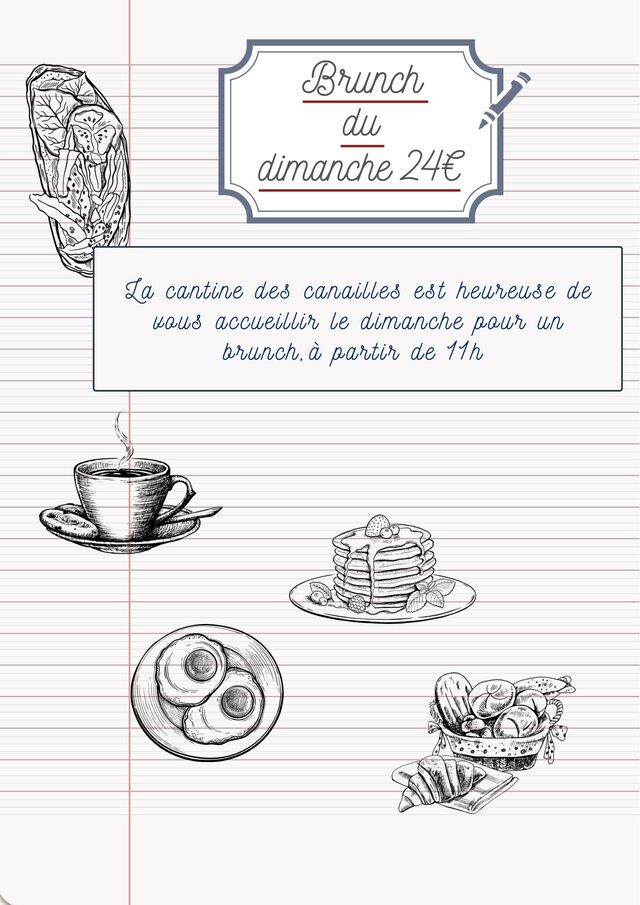 Brunch complet à 24€