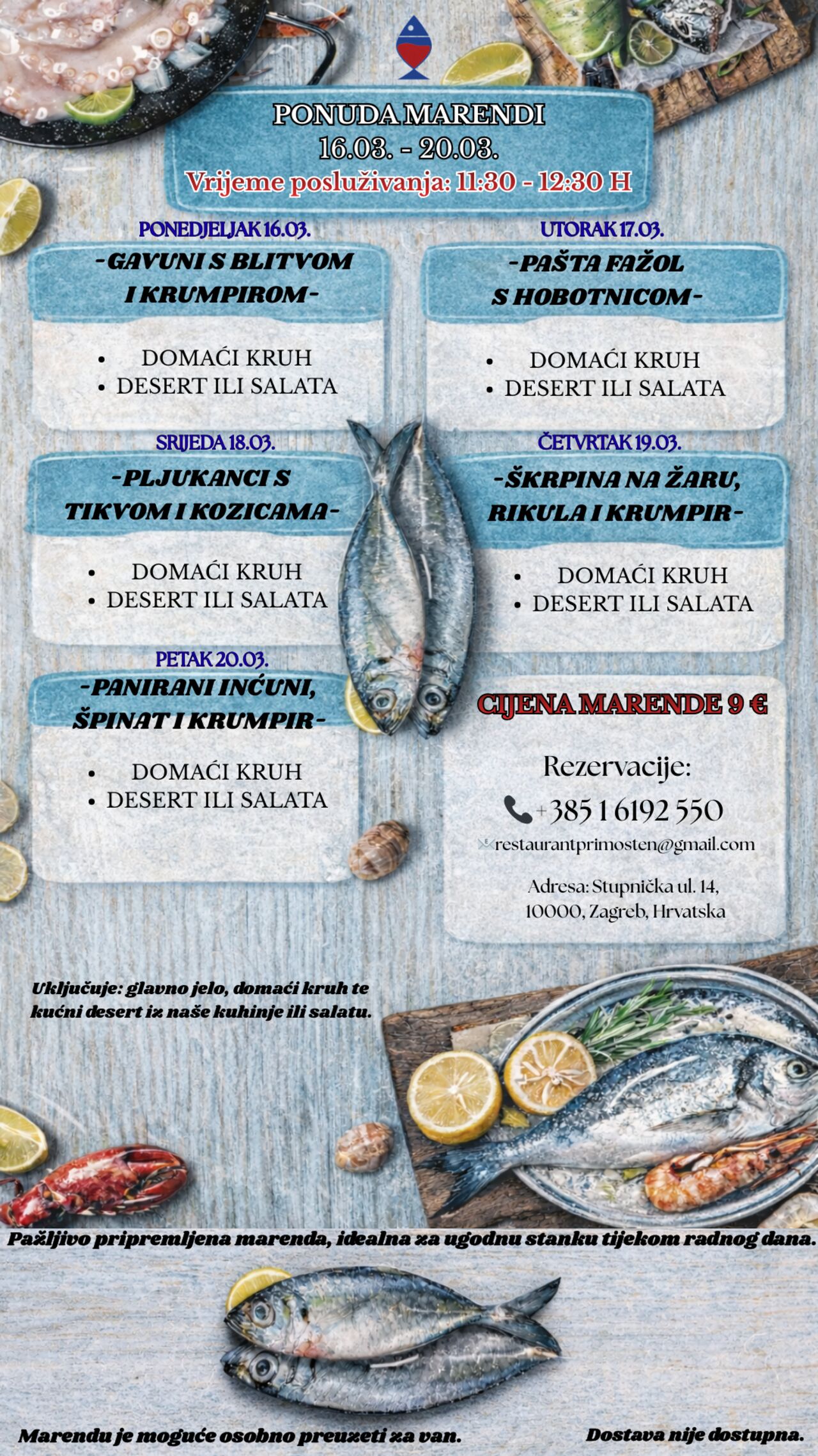 Ponuda marendi 16.03. - 20.03.