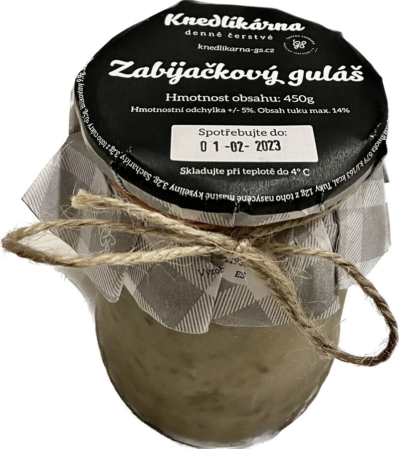 Zabijačkový guláš / 450g / 145,-Kč