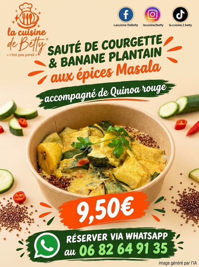 Au menu du lundi 05 octobre 2026