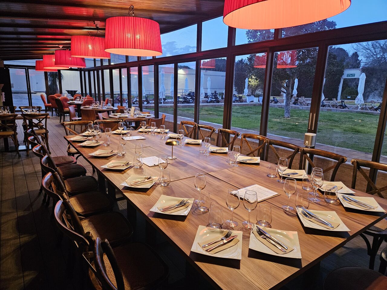 Alma Mater Terraza de noche