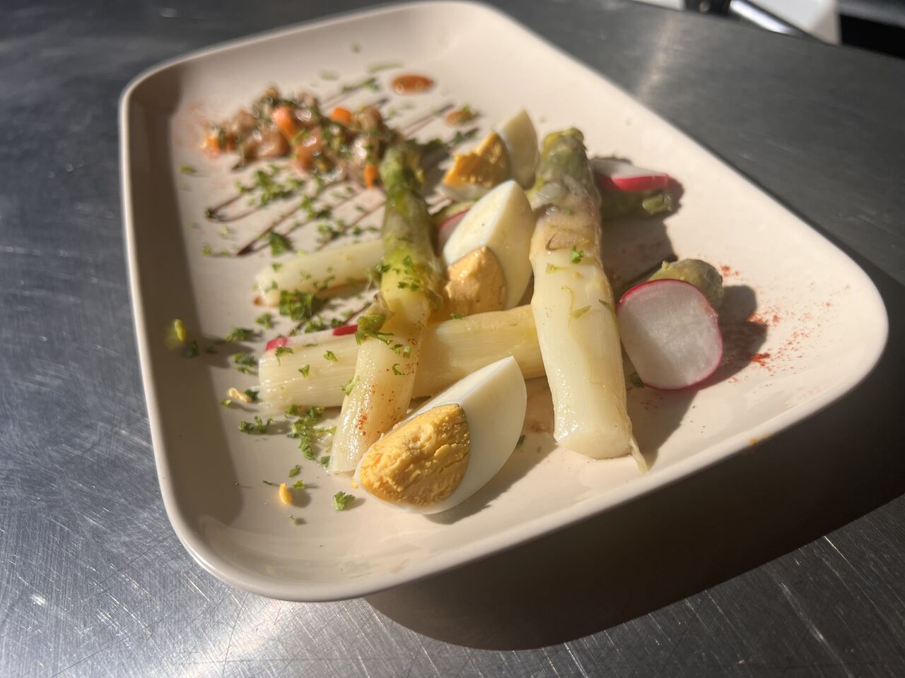 Asperges à la vinaigrette 